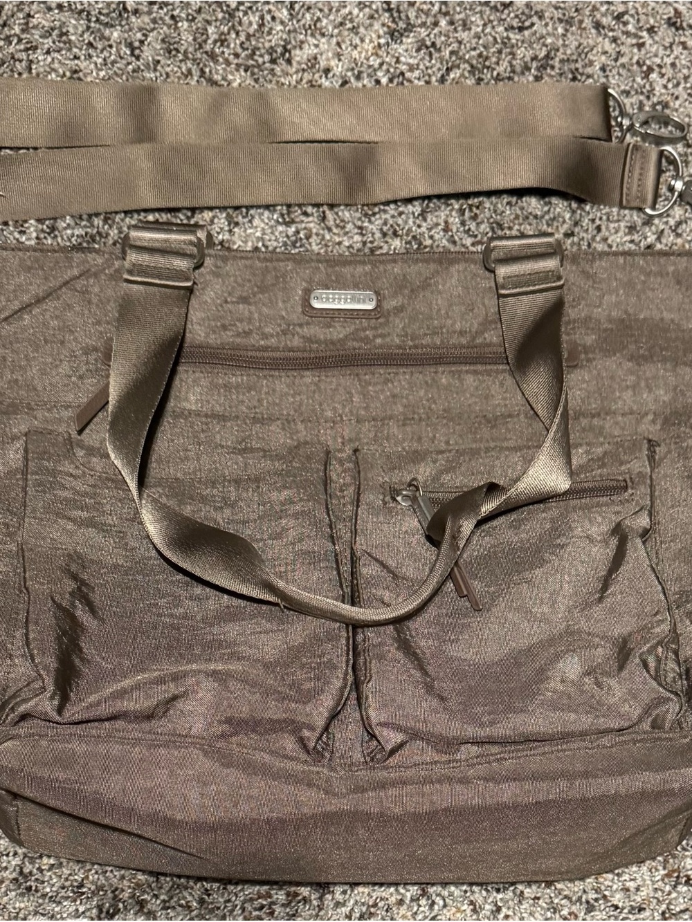 Baggallini Taupe Brown Interior Organizer Pouch